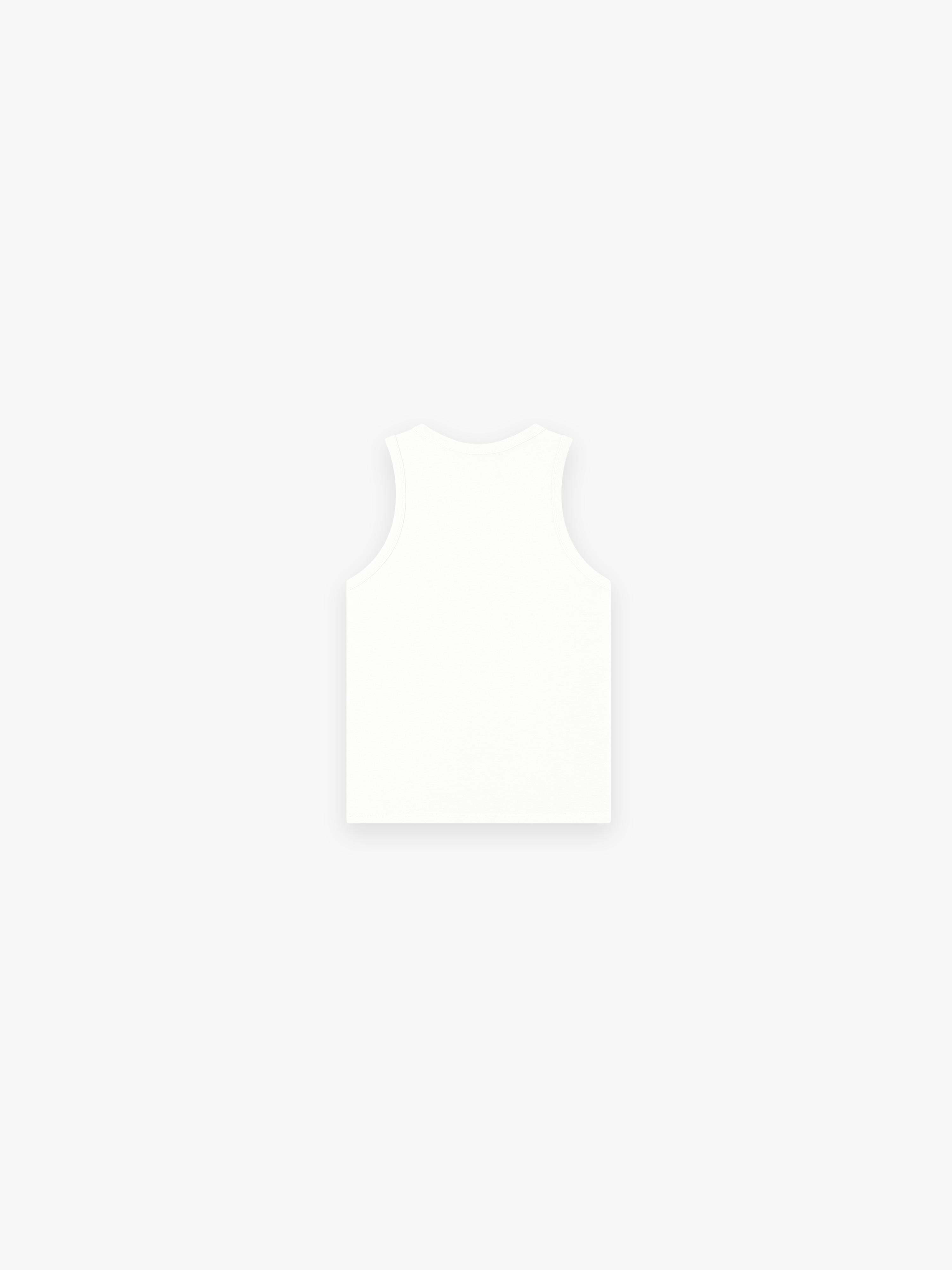 HERCXLES 2026: Sport Ribbed Tank Top - White back